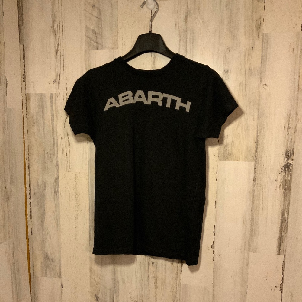 Fiat Abarth women’s cut tee in M - black w gray Abarth and Scorpion logos